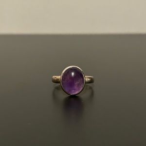 Amethyst and Sterling Silver Ring